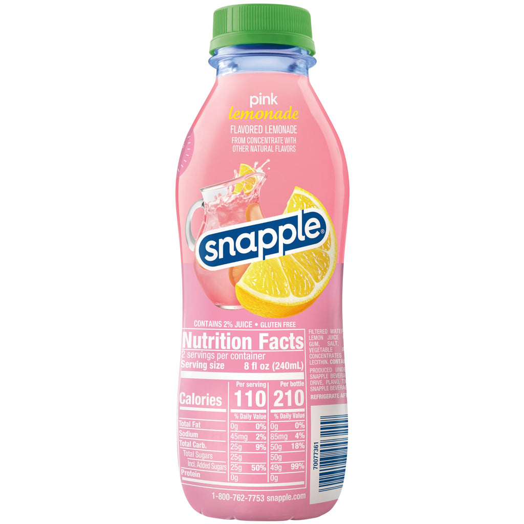 Snapple Apple Juice Drink, 16 fl oz recycled plastic bottle, 6 pack