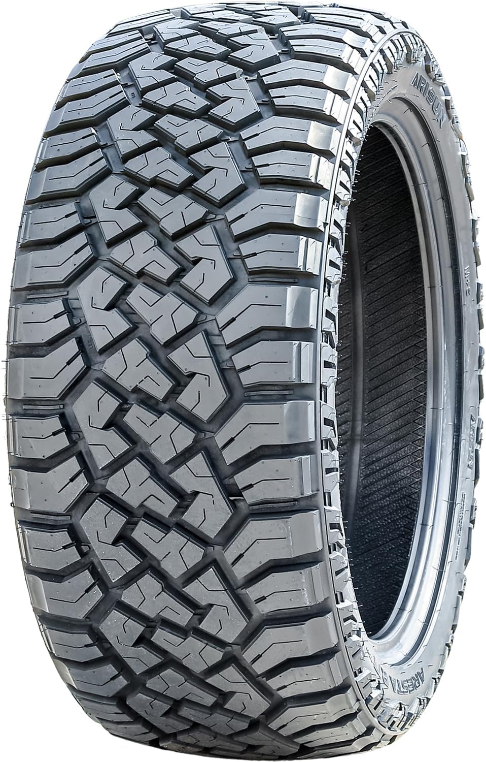 Arisun Aresta R/T ZG07 All-Terrain Mud Off-Road Light Truck Radial Tire-33X12.50R20LT 33X12.50X20 33X12.50-20 114Q Load Range E LRE 10-Ply BSW Black Side Wall