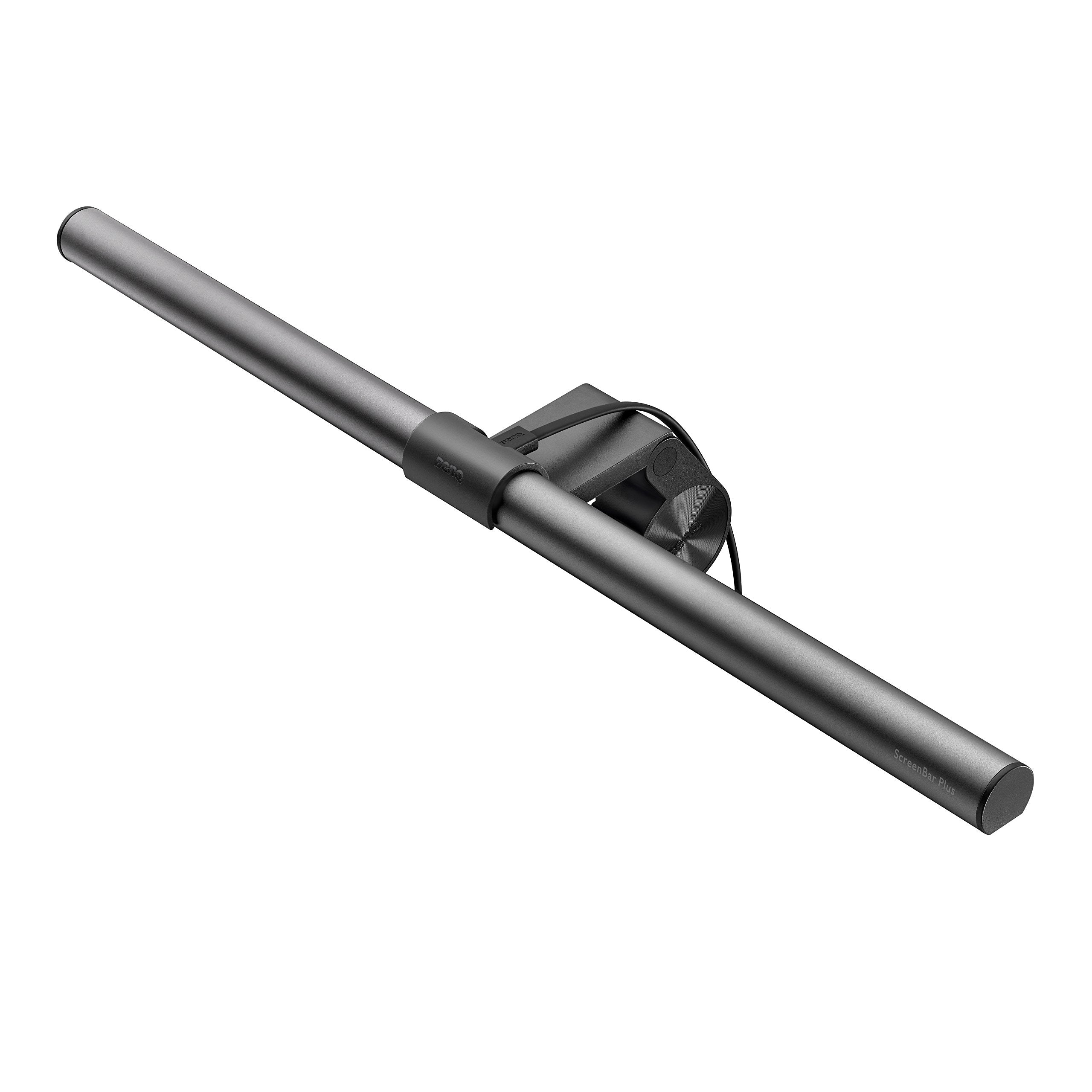 BenQ ScreenBar LED Monitor Light Bar - Auto-dimming, Adjustable Brightness and Color Temperature, No Screen Glare, Space-Saving, Eye-Care USB Monitor Lamp, Black