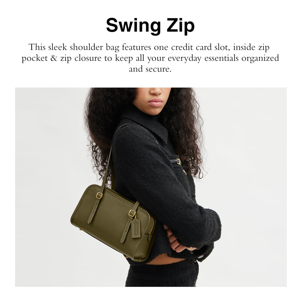 COACH Swing Zip Bag with Grommets