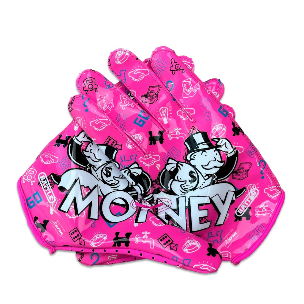 Battle Doom Speed Football Receiver Gloves – Ultra Stick Grip, Compression Fit (Runs Tight – Size Up If Between Sizes), Youth & Adult Football Gloves