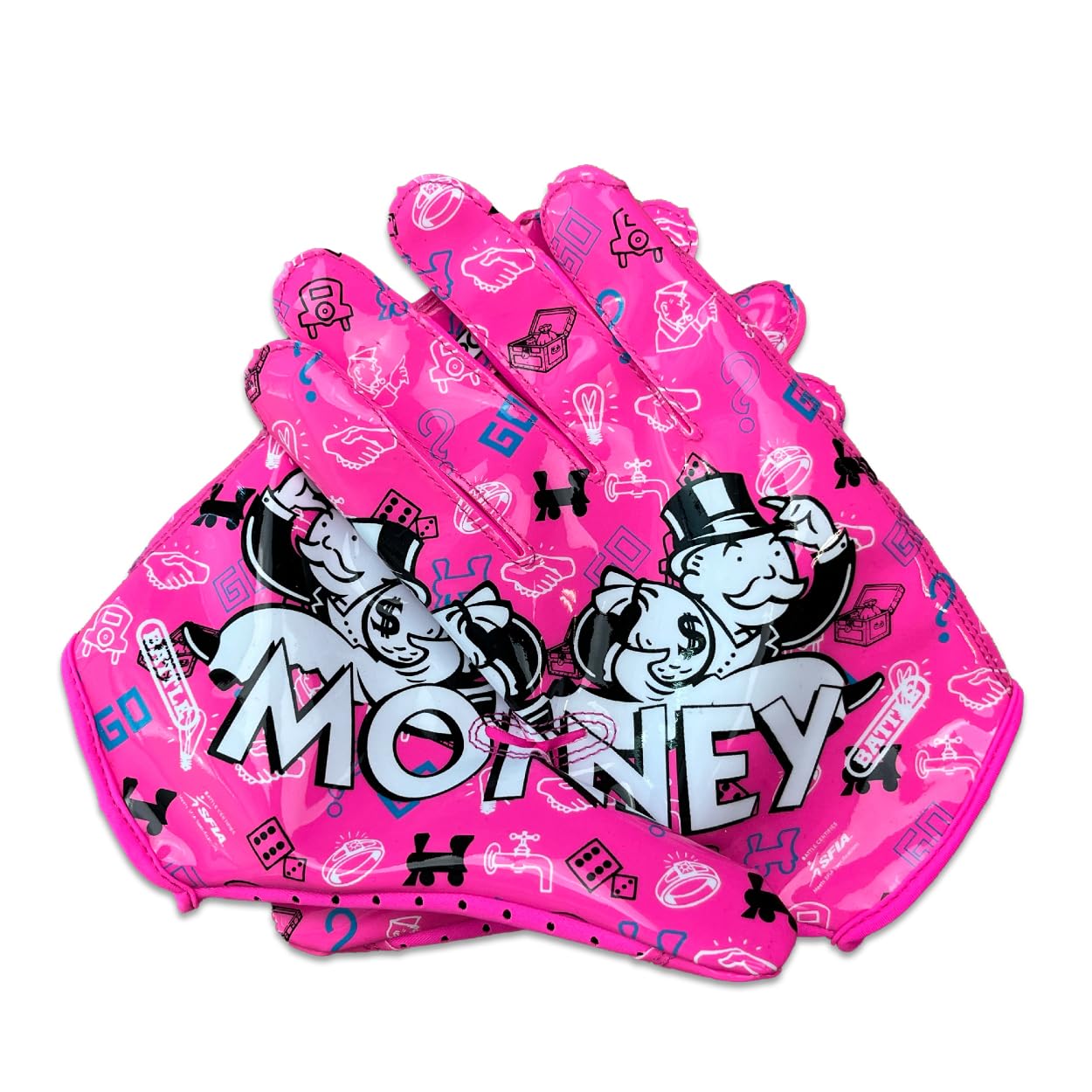 Battle Doom Speed Football Receiver Gloves – Ultra Stick Grip, Compression Fit (Runs Tight – Size Up If Between Sizes), Youth & Adult Football Gloves