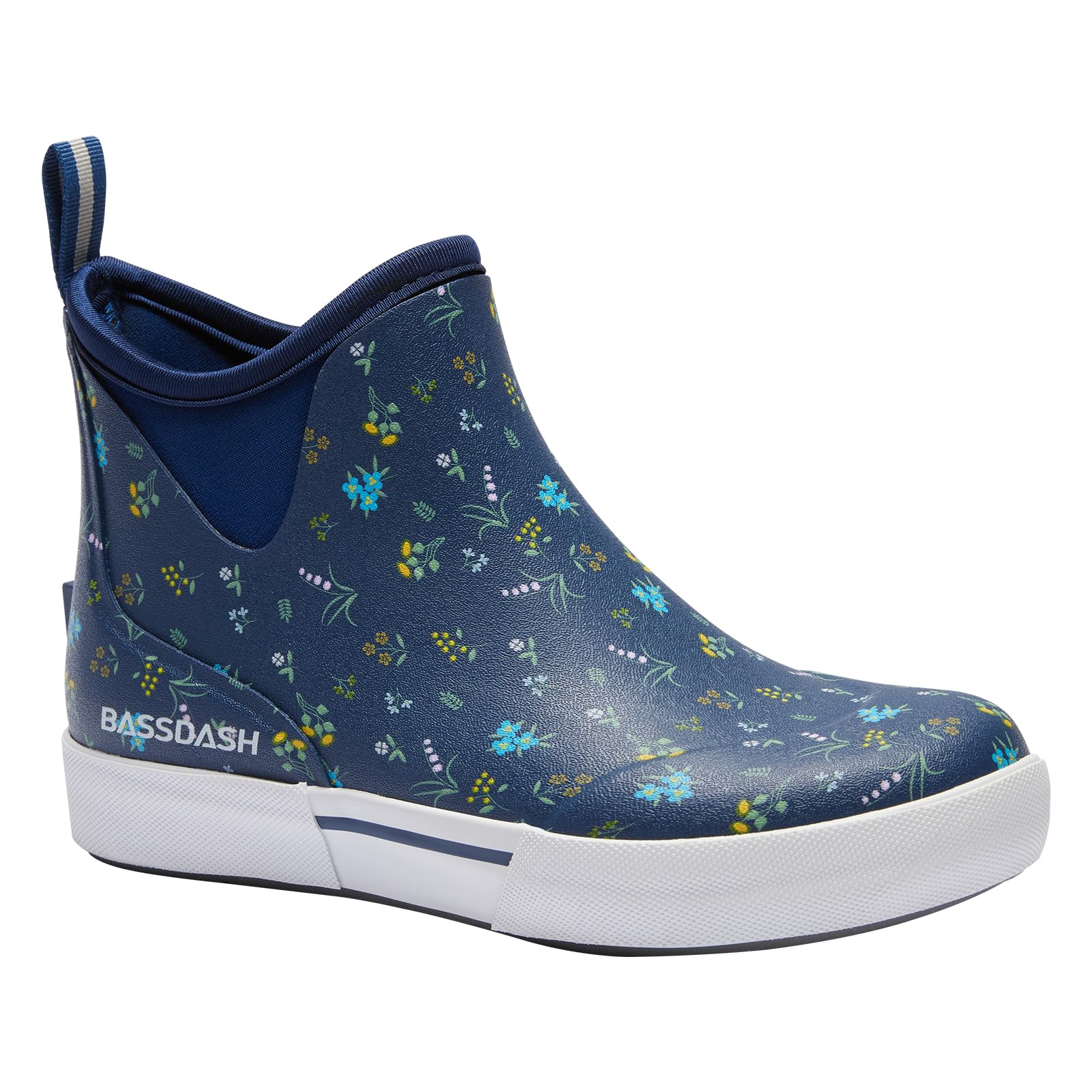 BASSDASH Womens 4.5” Waterproof Deck Ankle Rain Boots Anti-Slip Neoprene Rubber Garden Fishing Boots