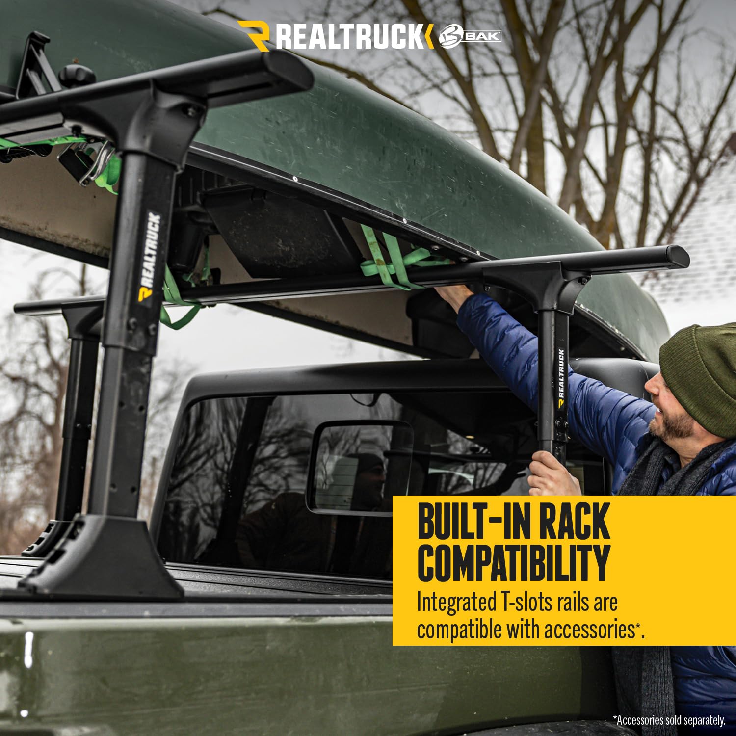 RealTruck BAK BAKFlip F1 Hard Folding Truck Bed Tonneau Cover | 772133 | Fits 2020-2026 Chevy/GMC Silverado/Sierra 2500/3500HD 6' 10" Bed (82.2")