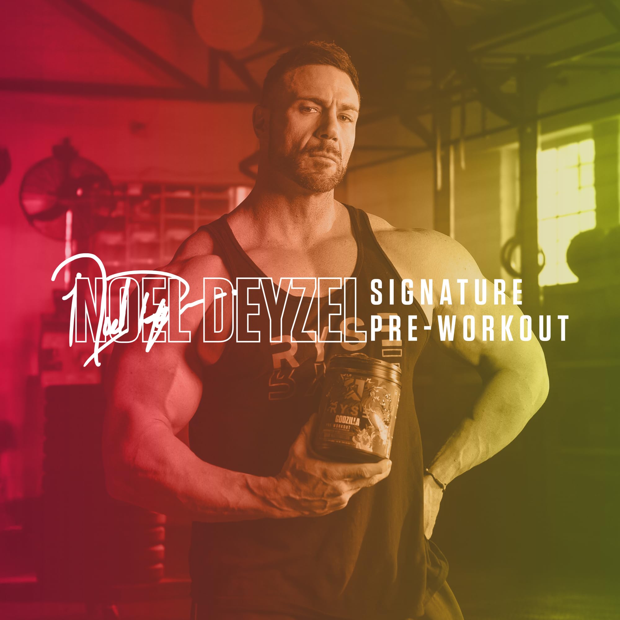 RYSE Godzilla X Noel Deyzel Pre Workout Powder - BlackBerry Lemonade - 400mg Caffeine, High Stim Pre-Workout for Men & Women with Citrulline & Beta Alanine - Energy, Pump & Focus - 20/40 Servings