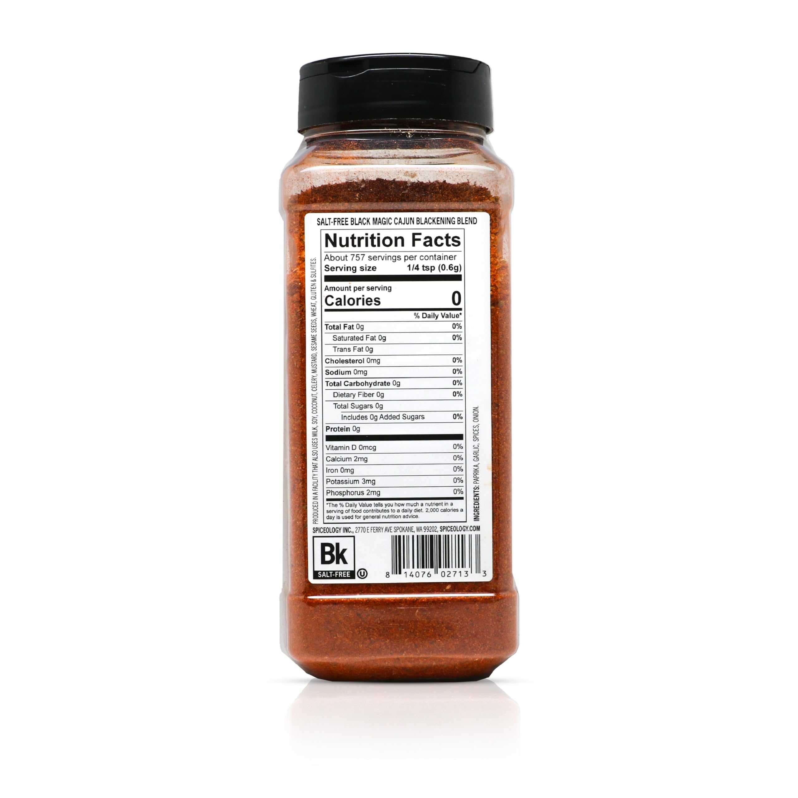 Spiceology – Black Magic Cajun Blackening Seasoning – Bold & Savory Spice Blend for Chicken, Fish, Turkey, and More – Versatile Dry Rub – 4.4 oz