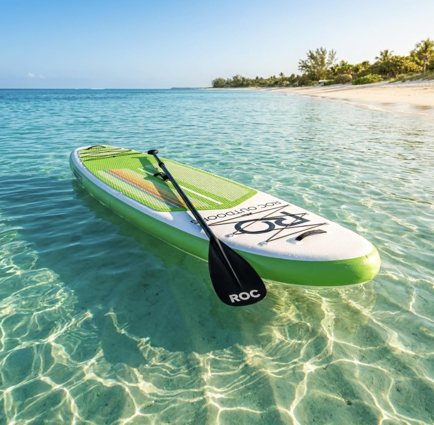 Roc Inflatable Stand Up Paddle Board 10' 6" with Premium SUP Paddle Board Accessories, Wide Stable Design, Non-Slip Comfort Deck for Youth & Adults