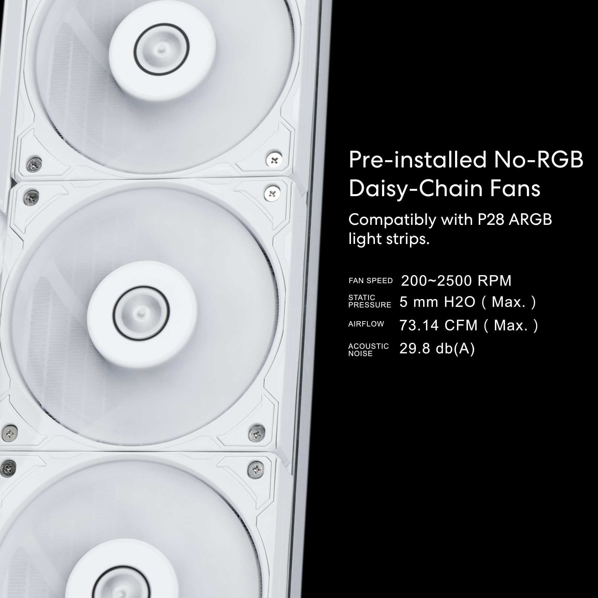 Lian Li Hydroshift LCD 360 Liquid Cooler - Flexible Side-Mounted Coolant Pathway, 2.88” LCD Screen - 480 x 480 Res. - Captured Screenshots or Recorded Videos - Fits Most PC Fans - Black (HSLCD36NB)