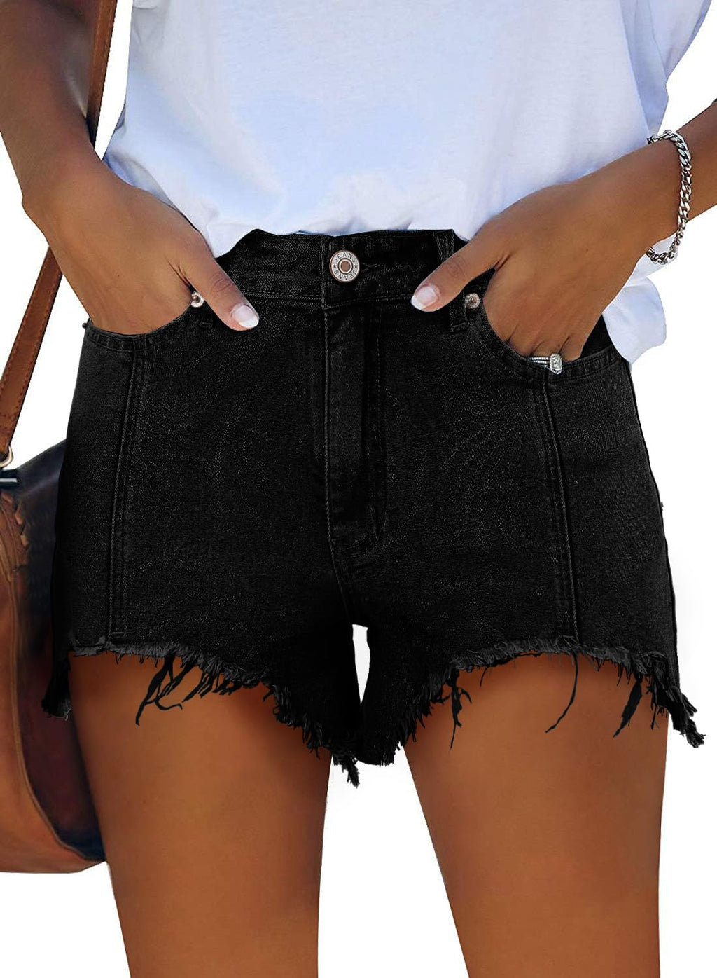 SANMM Jean Shorts Womens Summer Stretchy Denim Casual Hot Short Jorts 2026