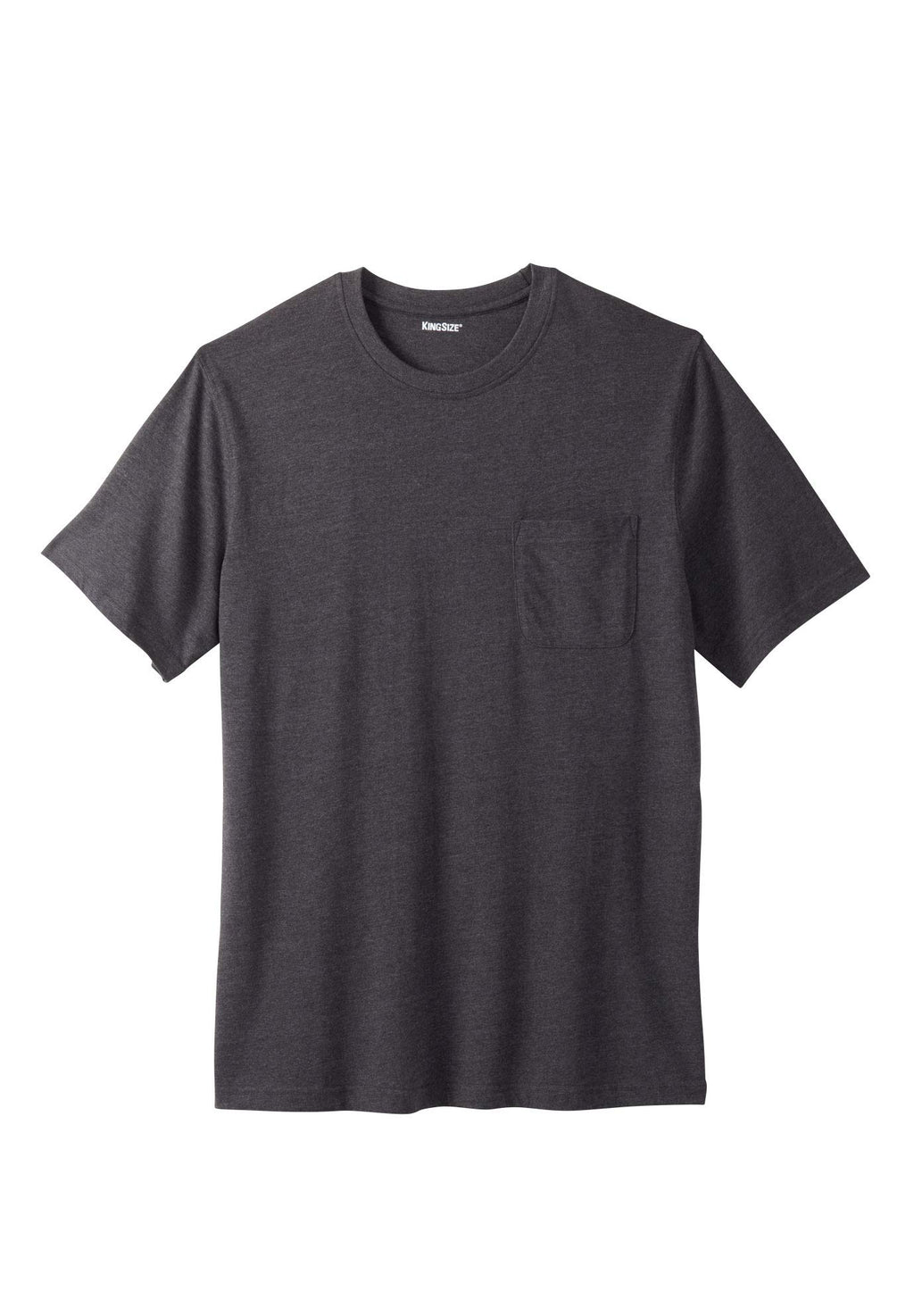 KingSize Men's Big & Tall Shrink-Less Lightweight Pocket Crewneck T-Shirt