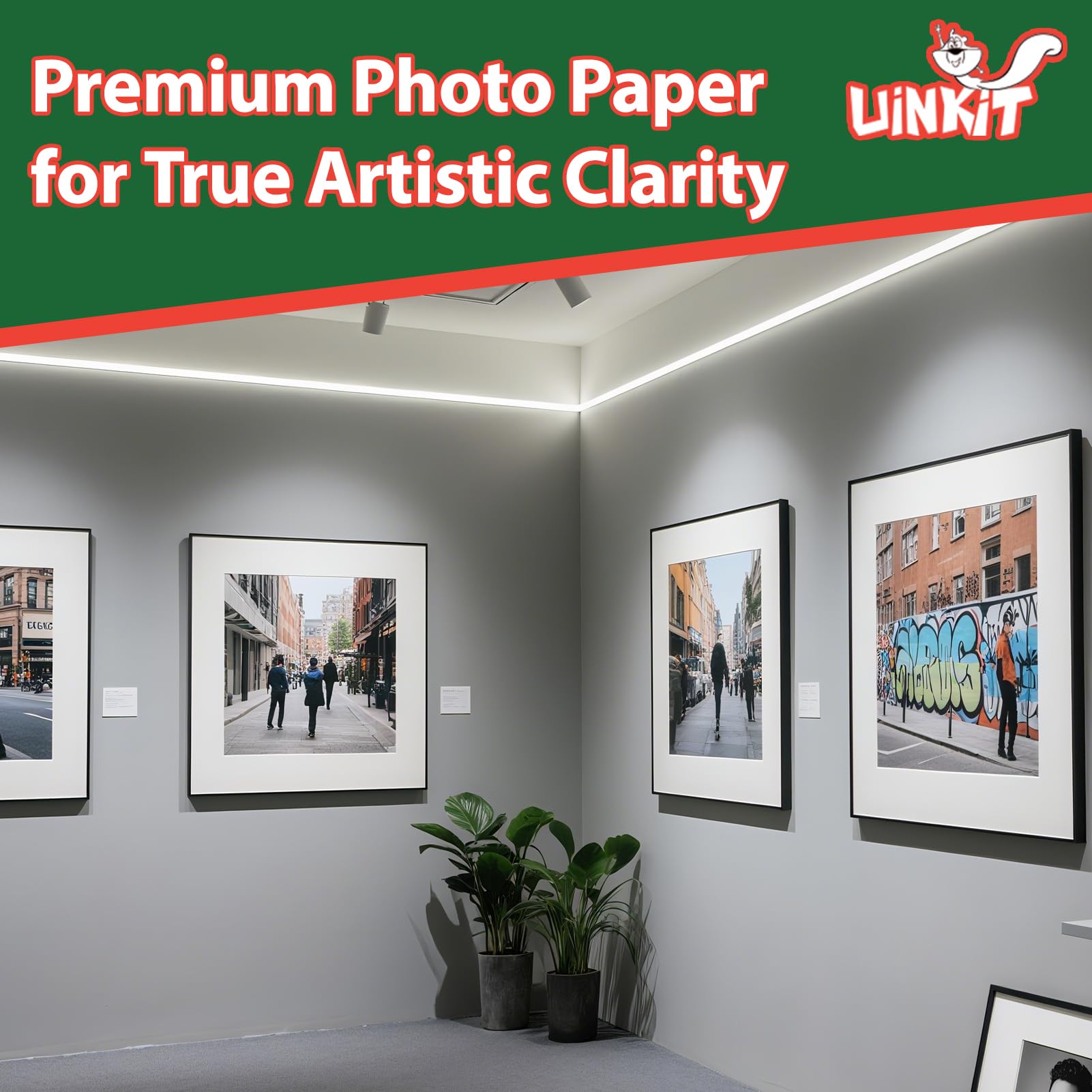 Uinkit Premium Glossy Inkjet Photo Paper - 4x6 Inch, 48lb 180gsm, 100 Sheets - Professional Photographic Quality, Dye Ink Compatible, High-Gloss Finish for Vivid Memories & Instant Prints