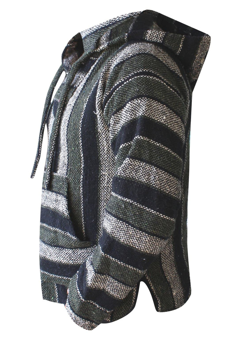 Del Mex Mexican Baja Hoodie Hippie Surf Poncho Sweater Sweatshirt Pullover Jerga