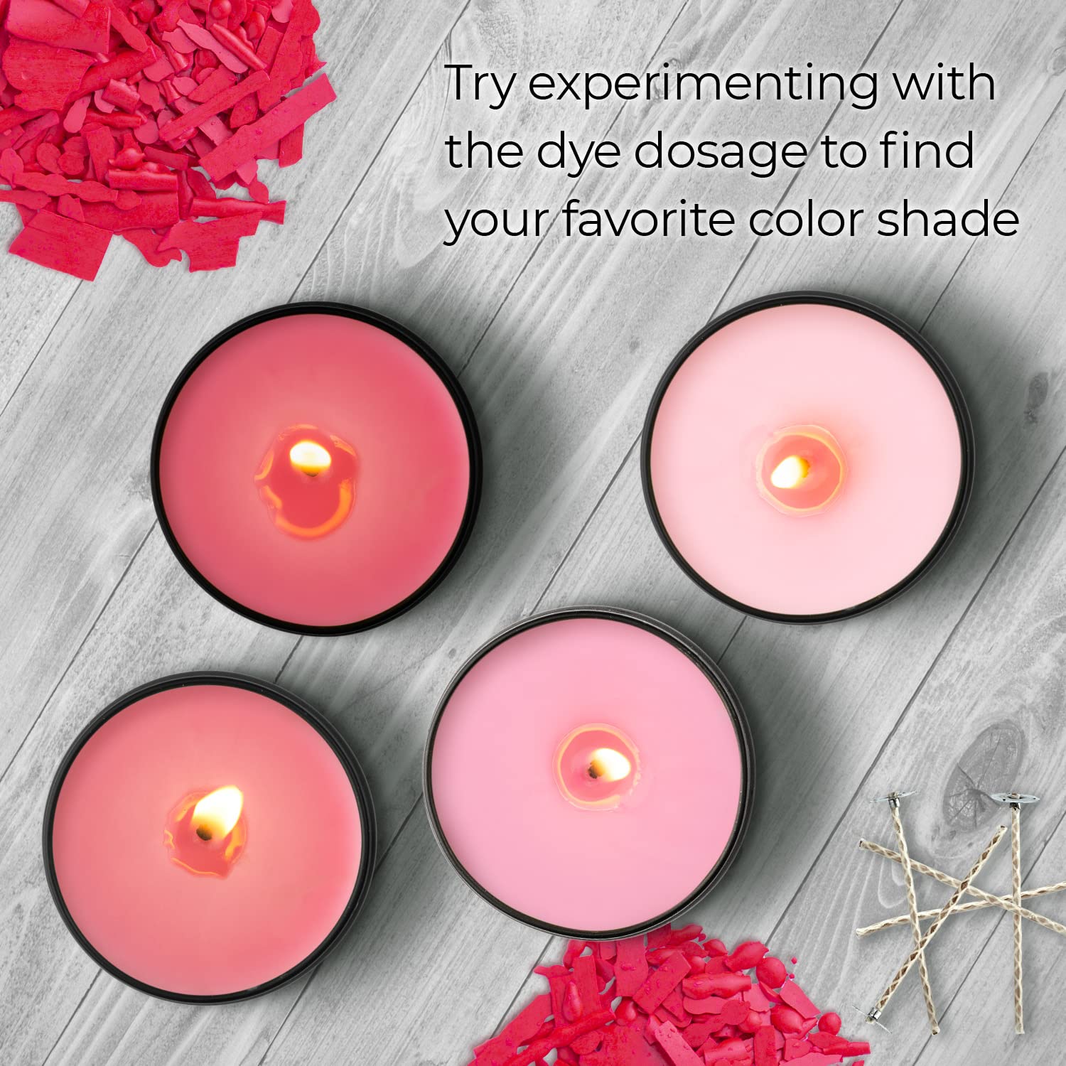 Liquid Candle Wax Dye for Soy Candle Making - 16 Popular Candle Dye Coloring Set - Premium Liquid Candle Wax Coloring - Highly Concentrated Candle Colors
