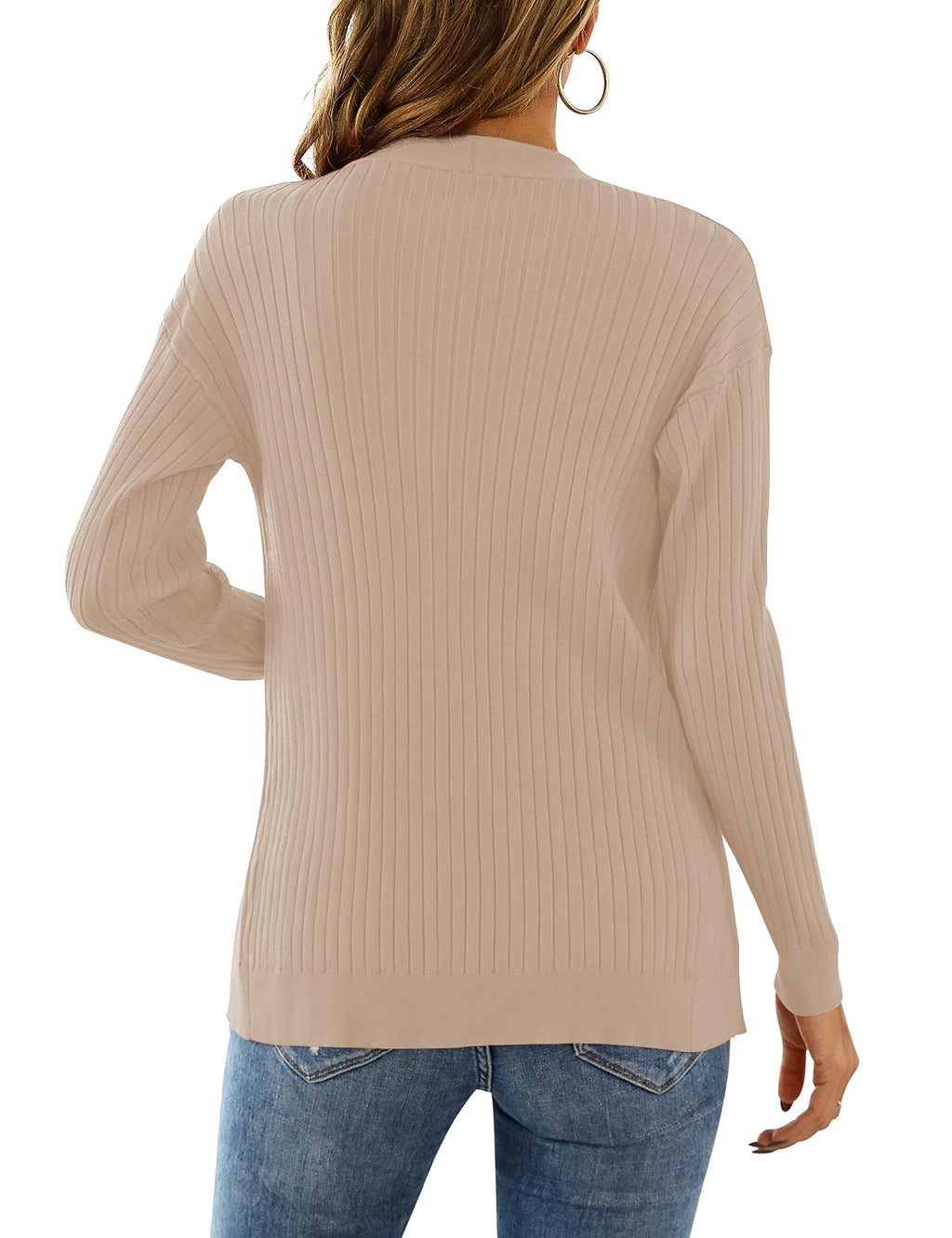LIENRIDY Women's Knit Cardigan Long Sleeve Button Down Sweater Lightweight Cardigans, S-XL