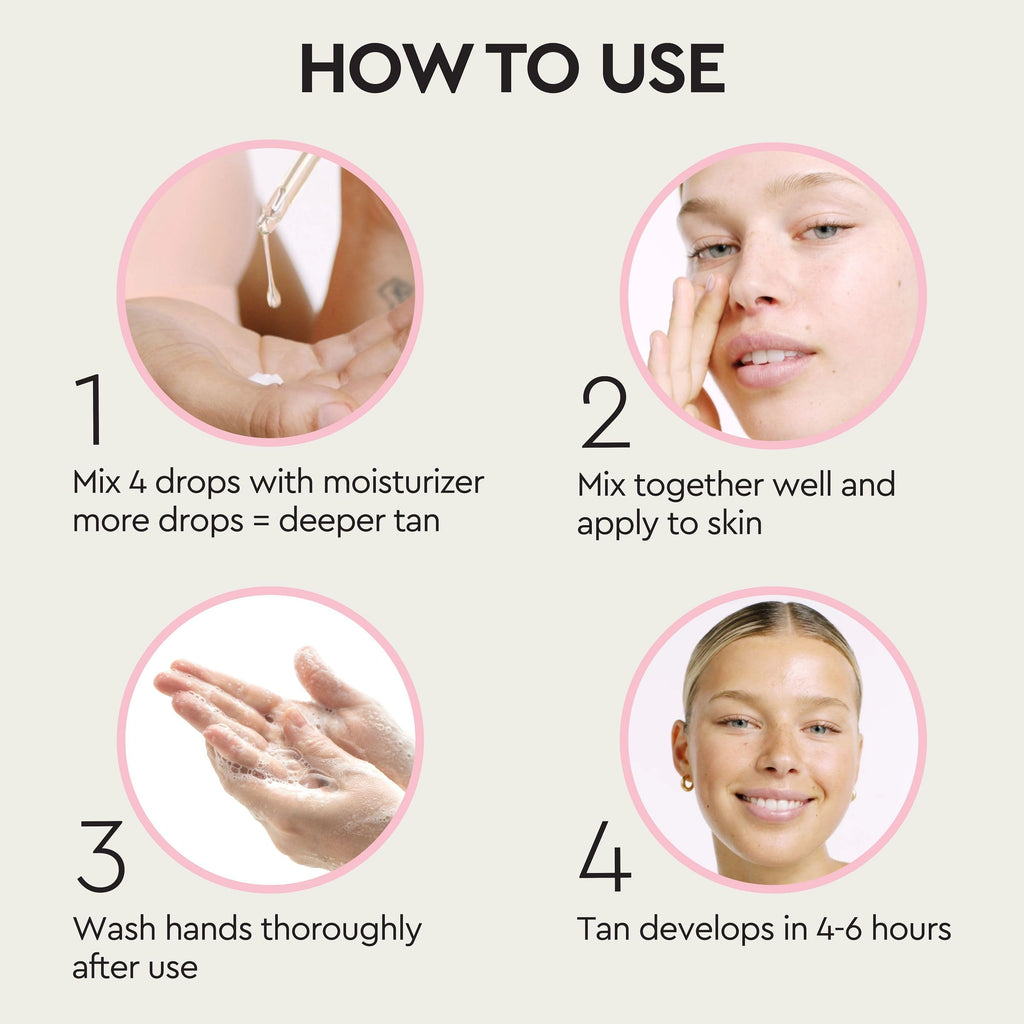 Tanologist Dark Self Tan Drops, Streak-Free Body & Face Tanning Drops, No Fake Tan Smell, for Moisturizer & Lotion, Bronzing Face Tanner, Skincare Ingredients, Vegan, 1.01 fl. oz/30 ml Bottle