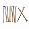 240pcs Gold Hardware Nails, 1-1/2” × 14 Ga Brass Plated Wood Nails, Nails for Hanging Wall Decor, Finishing Nails, Picture Hanging Nails, Wall Nails, Roofing Nails
