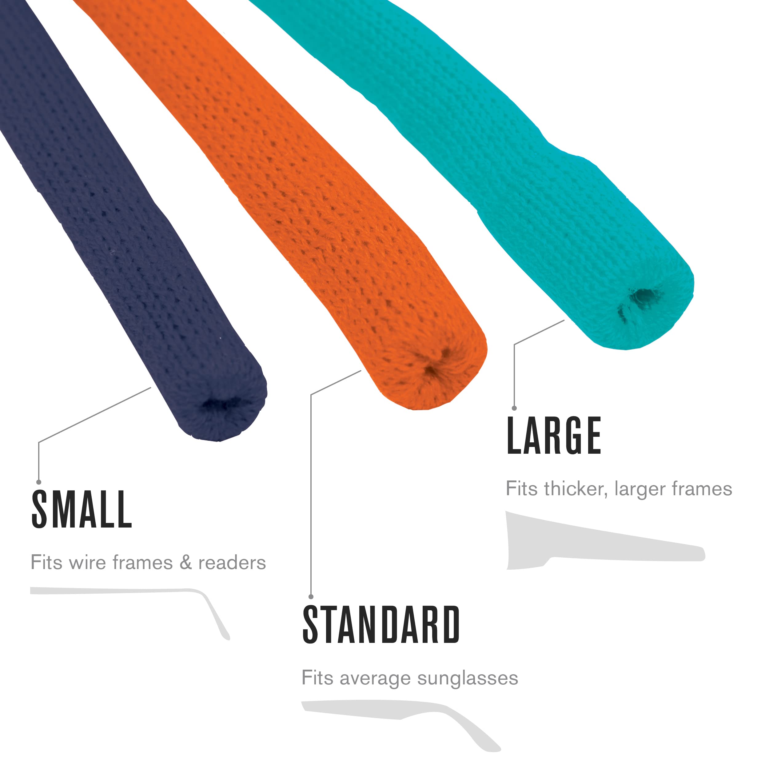 Chums Original Cotton Retainer - Unisex Eyewear Keeper for Sunglasses & Glasses - Adjustable Fit, Washable & Made in USA