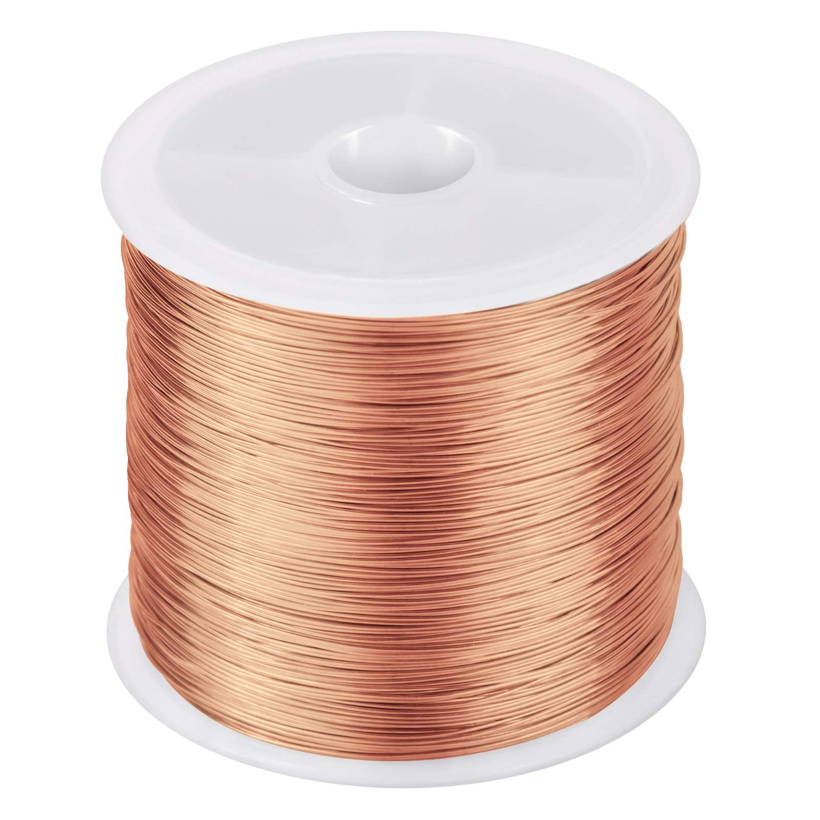 MIKIMIQI Jewelry Wire - 328Ft, 26 Gauge, Tarnish Resistant, Copper, 0.4mm X 100m (Gold)
