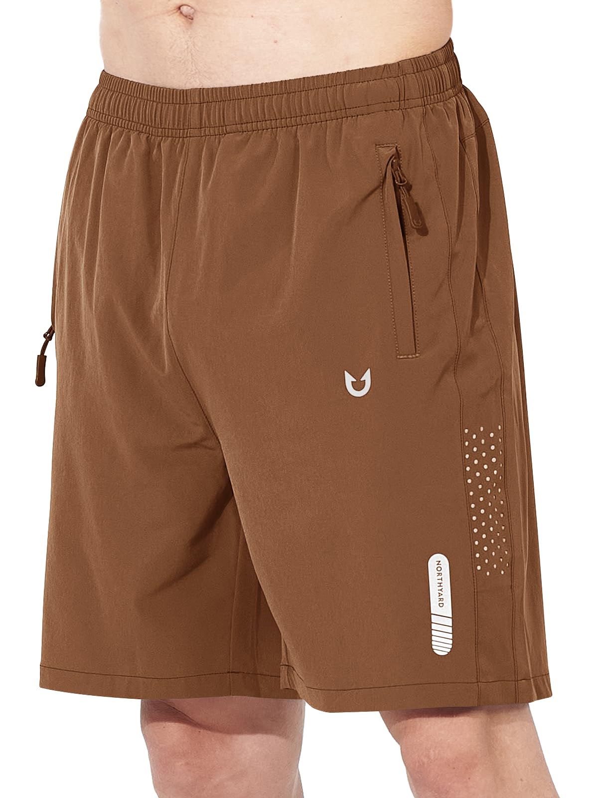 NORTHYARD Men's Athletic Running Shorts Gym Workout 7"/9"/5" Quick Dry Lightweight Sports Basketball Tennis 3 Zipper Pockets