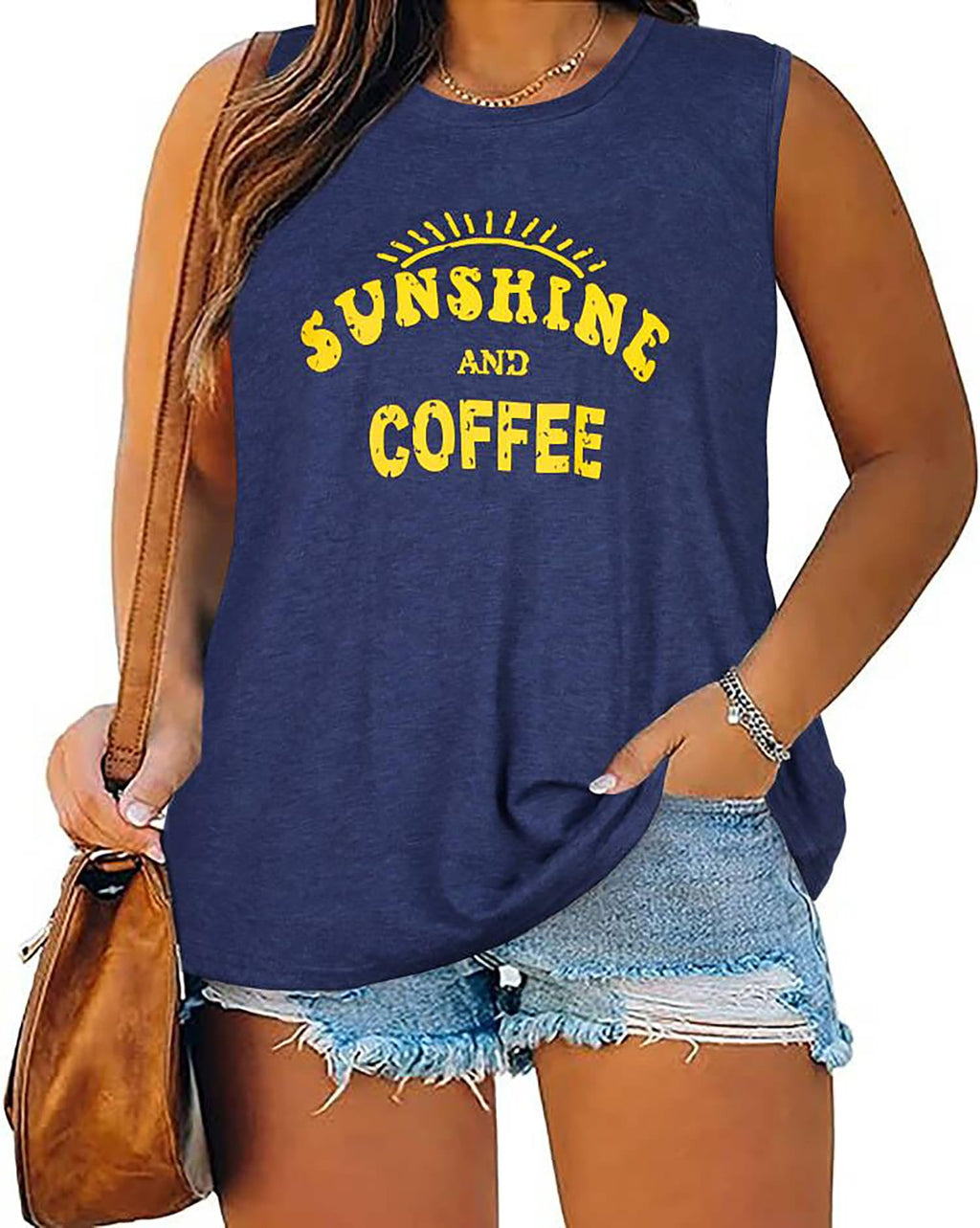 Plus Size Tops for Women Sleeveless Summer Tank Top Loose Fit Casual Tunics Shirts 2026