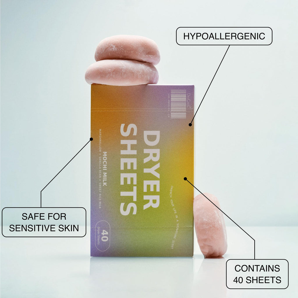 DedCool Dryer Sheets in 01 Taunt | 40 Count | Non-Toxic, Vegan Fabric Softener Sheets | Bergamot, Vanilla & Amber Scent | Softens & Freshens
