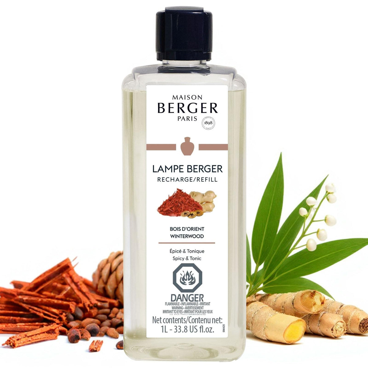 MAISON BERGER Lampe Berger Refill, 1 L, Agaves Garden | Catalytic Lamp Fragrance Refill, Helps Neutralize Odors, ~160 h Fragrance Diffusion, Made in France