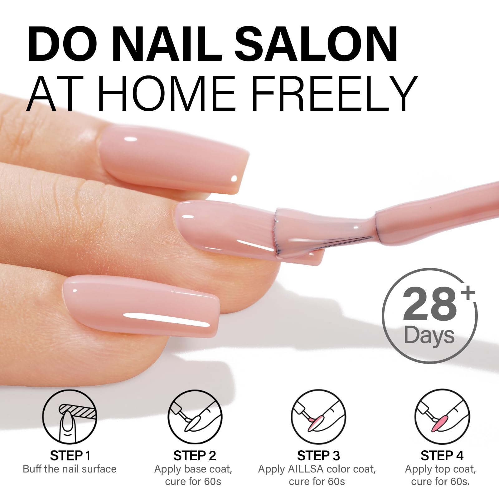 AILLSA Red Gel Nail Polish Ruby Red Gel Polish Bright Rose Color Polish Apple Candy Nails Long Lasting Soak Off U V Gels Nail Polish Nail Art Manicure Salon at Home 0.51 Fl Oz