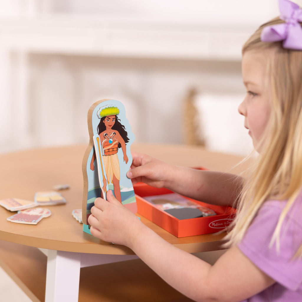 Melissa & Doug Disney Princess Ariel Magnetic Dress-Up Wooden Doll Pretend Play Set (30+ Pieces)
