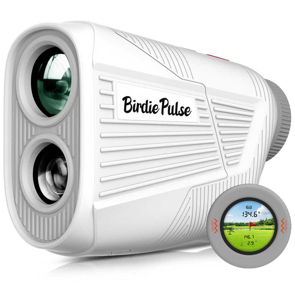 Golf Rangefinder with Slope & Magnet，1300 Yards Range Finder for Golf，Flag Locking Vibration，6-6.5X Magnification & HD LCD，Rechargeable Golf Range Finder