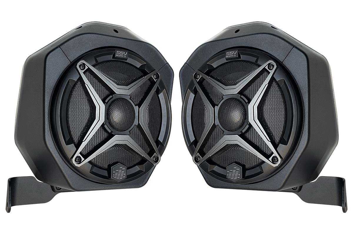 SSV Works 2021-2026 Ford Bronco 2-Door Rear Speaker Pod Upgrade 6.5" Weatherproof Plug & Play Roll Cage Mount Speaker Pod w/SSV A6 120w Speakers - 230-BR-2B65K