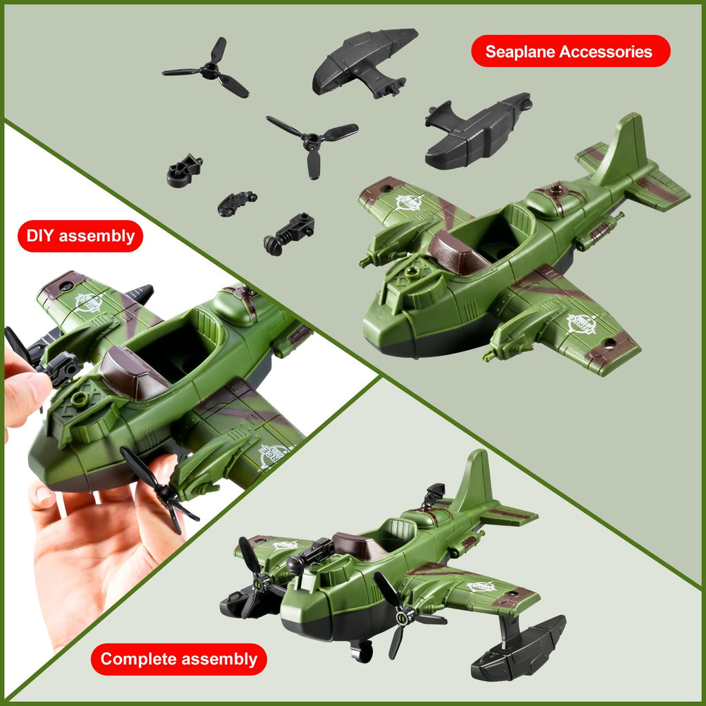 56-in-1 Army Men Toys for Boys 4-7 6-8 8-12, Military Truck/Helicopter/Kayak Boat/Motorcycle/Army Men Action Figures/Weapon Gears, Army Toys for Boys Kids Birthday Gifts Party Favors