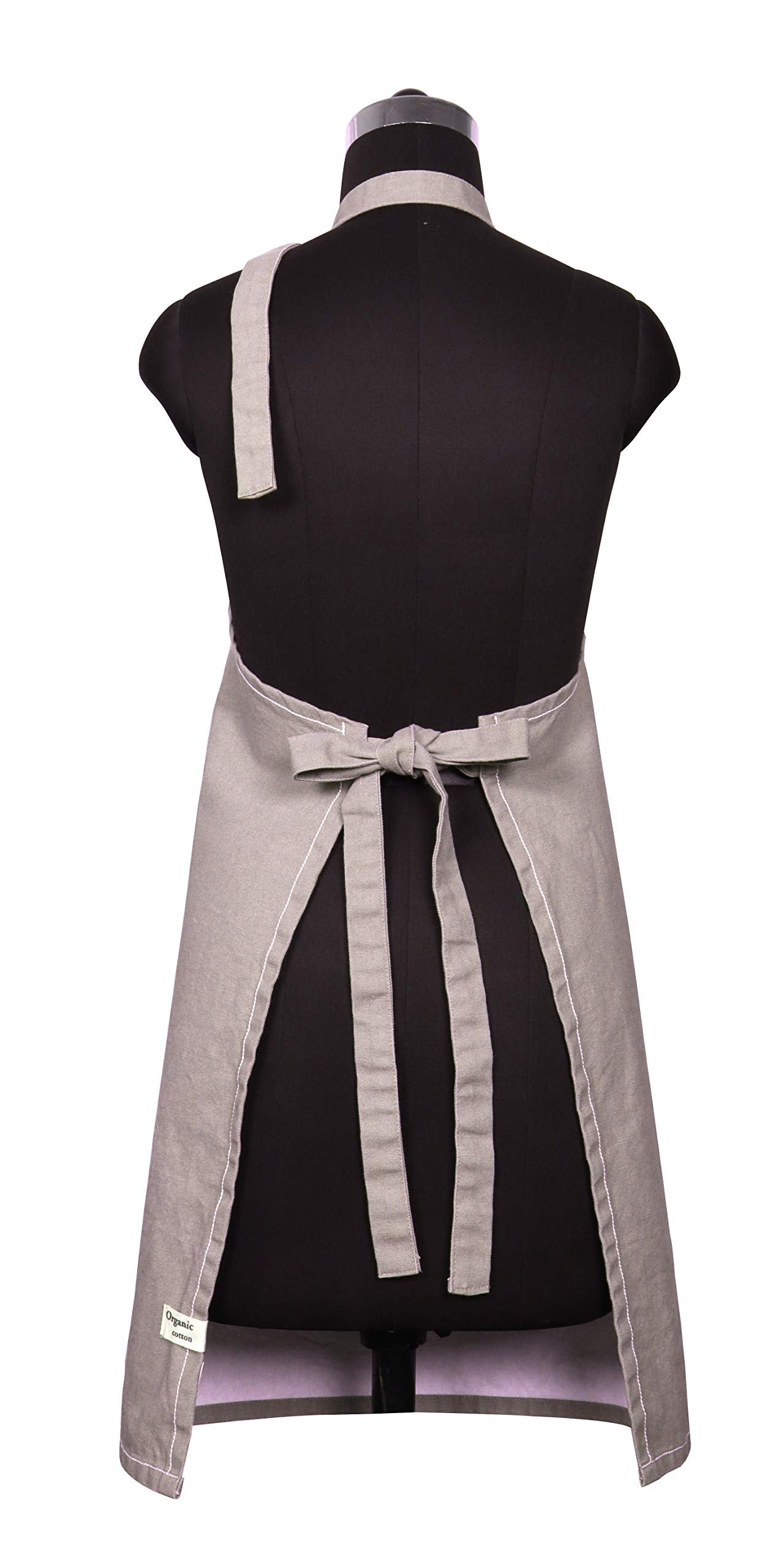 AMOUR INFINI Cotton Aprons for Women with Pocket, Adjustable Strap & Waist Ties - Washable Aprons for Baking, Cooking, Gardening (27.5 x 33 Inches - Blooming Floral)