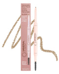 Mineral Fusion Retractable Brow Pencil (Blonde) - TZR 2025 Beauty Heroes Award Winner - Shape & Define Eyebrow with Blending Spoolie Brush - Velvety Smooth, Long-Lasting Color - Vegan Formula
