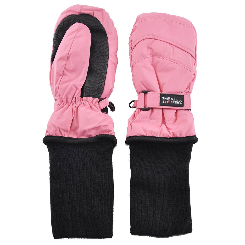 SnowStoppers Kids Waterproof Long Cuff Winter Mittens