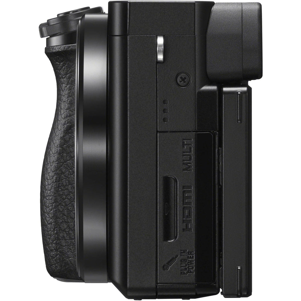 Sony ILCE6100KB Alpha 6100 Mirrorless 4K Video Camera with E PZ 16-50mm Lens - Black