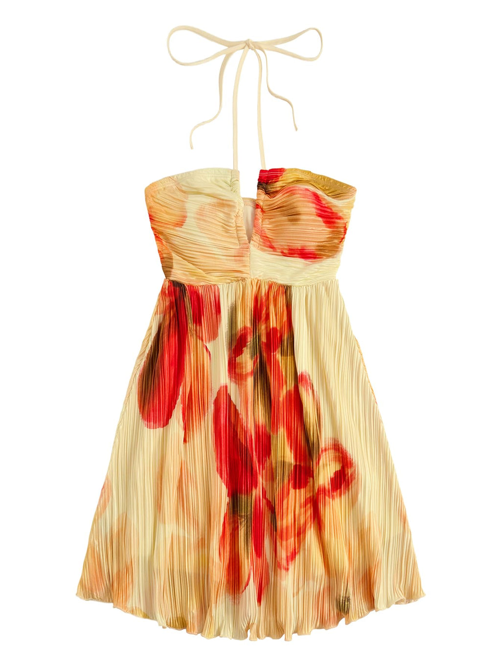 SOLY HUX Women's Tie Dye Cami Dress Halter Backless Sleeveless A Line Short Summer Dresses Sundress