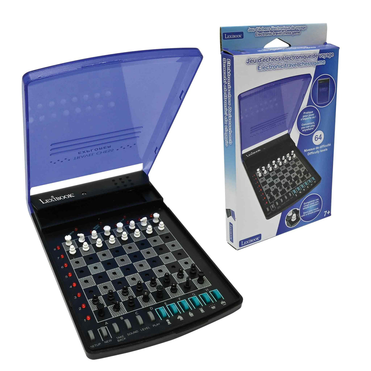 Lexibook - Harry Potter Chess Games, Magnetic and Foldable Chess Board, 32 Pieces, Family Game, CGM300HP