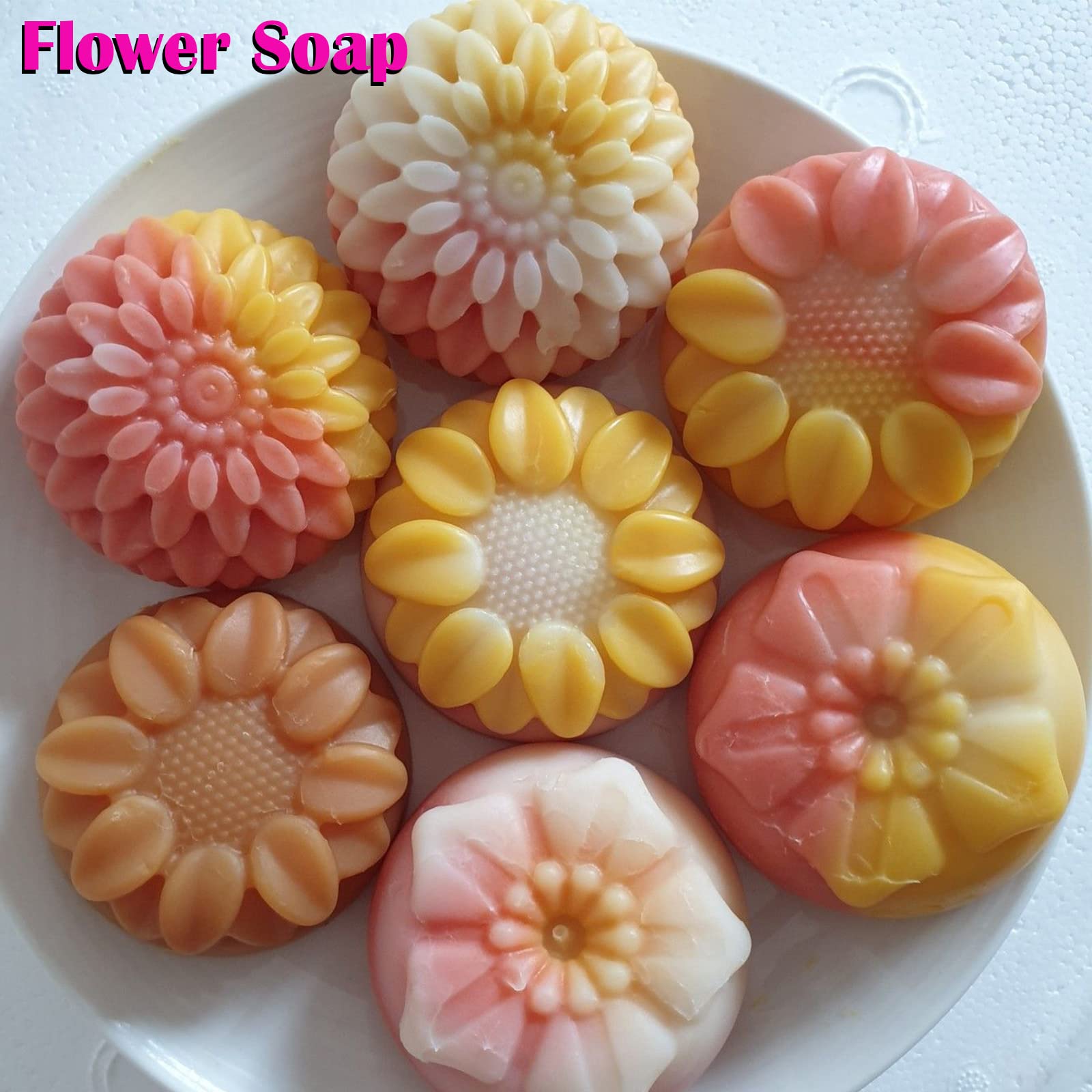 Sakolla 2 Pack Insect Silicone Soap Molds, 6-Cavity Dragonfly Butterfly Ladybug Shape Silicone Molds for Soap Making, DIY Baking Mold for Lotion Bars, Chocolate, Candy, Muffin, Biscuit, Cookie Pans