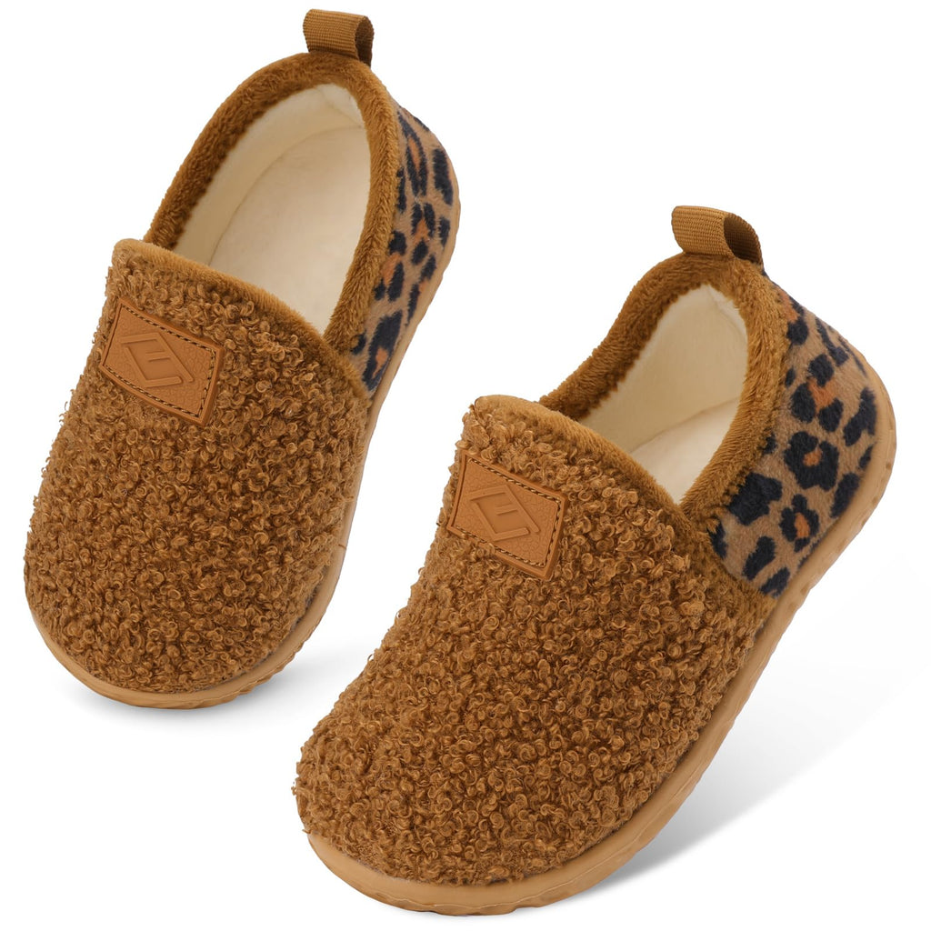 Lefflow Toddler Slippers Boys Girls House Shoes Slip on Baby Sock Shoes Lightweight Outdoor Walking Shoes