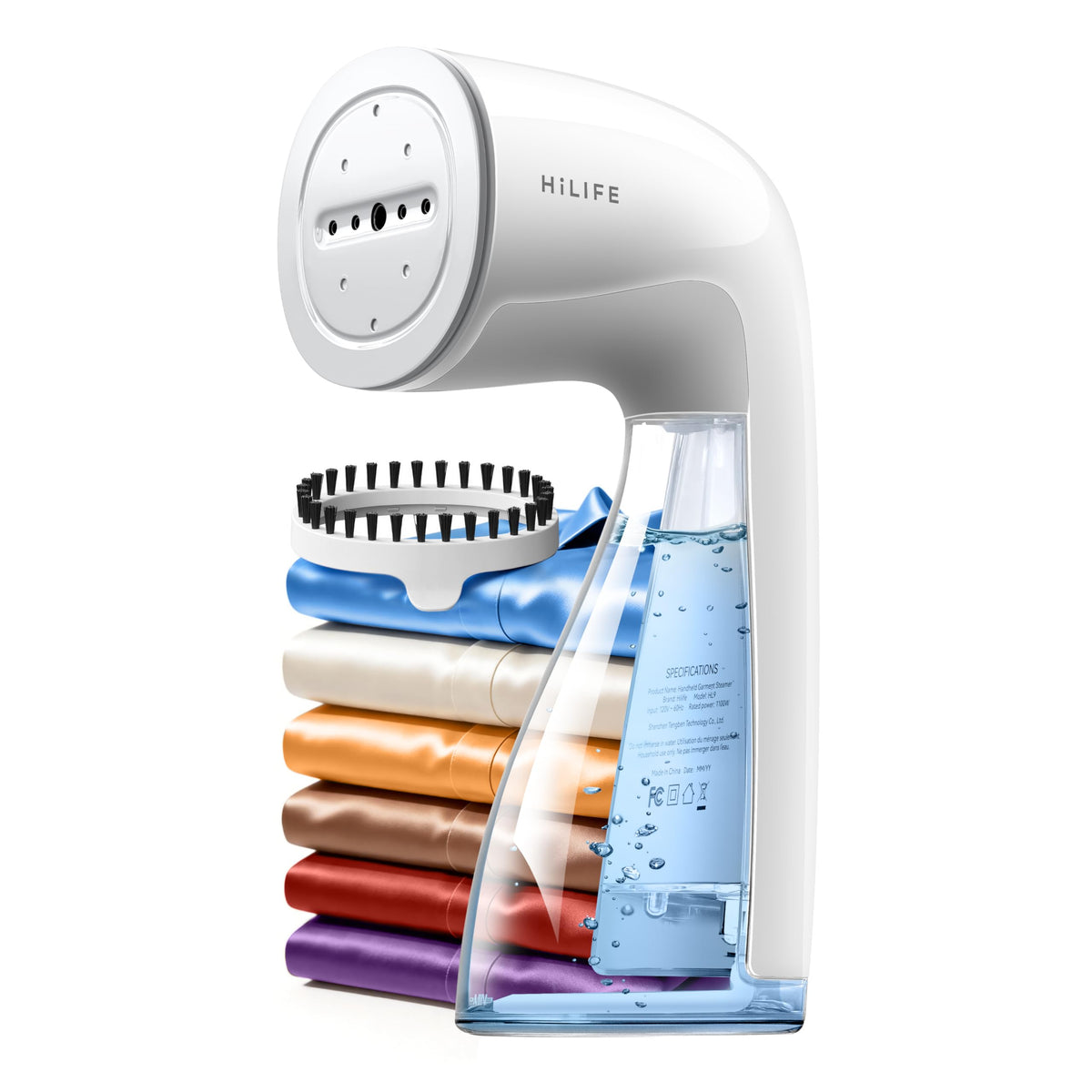 HiLIFE Steamer for Clothes, Portable Handheld Design, 240ml Big Capacity, 700W, Strong Penetrating Steam, Removes Wrinkle, for Home, Office and Travel(ONLY FOR 120V) (Olive Green)