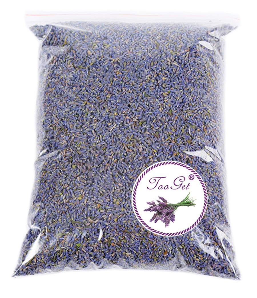 TooGet Fragrant Lavender Buds Natural Dried Flowers Wholesale, Ultra Blue Grade - 1 Pound