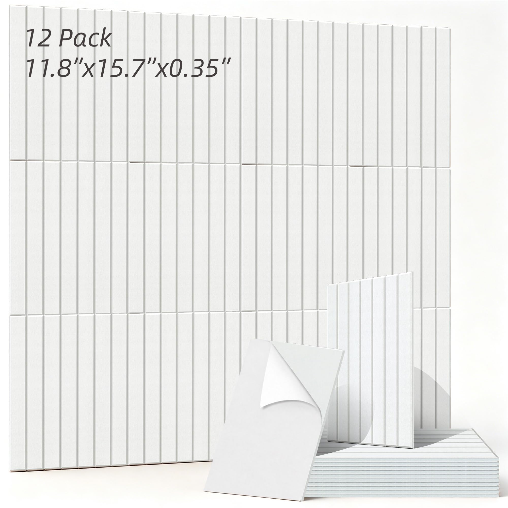 Art Acoustic Panels for Wall,5 Pack Sound Absorbing Panels,47.2” x 23.6” Soundproof Wall Panels,High-Density Acoustic Wall Panels,Decorative Sound Panels with Wood-Look