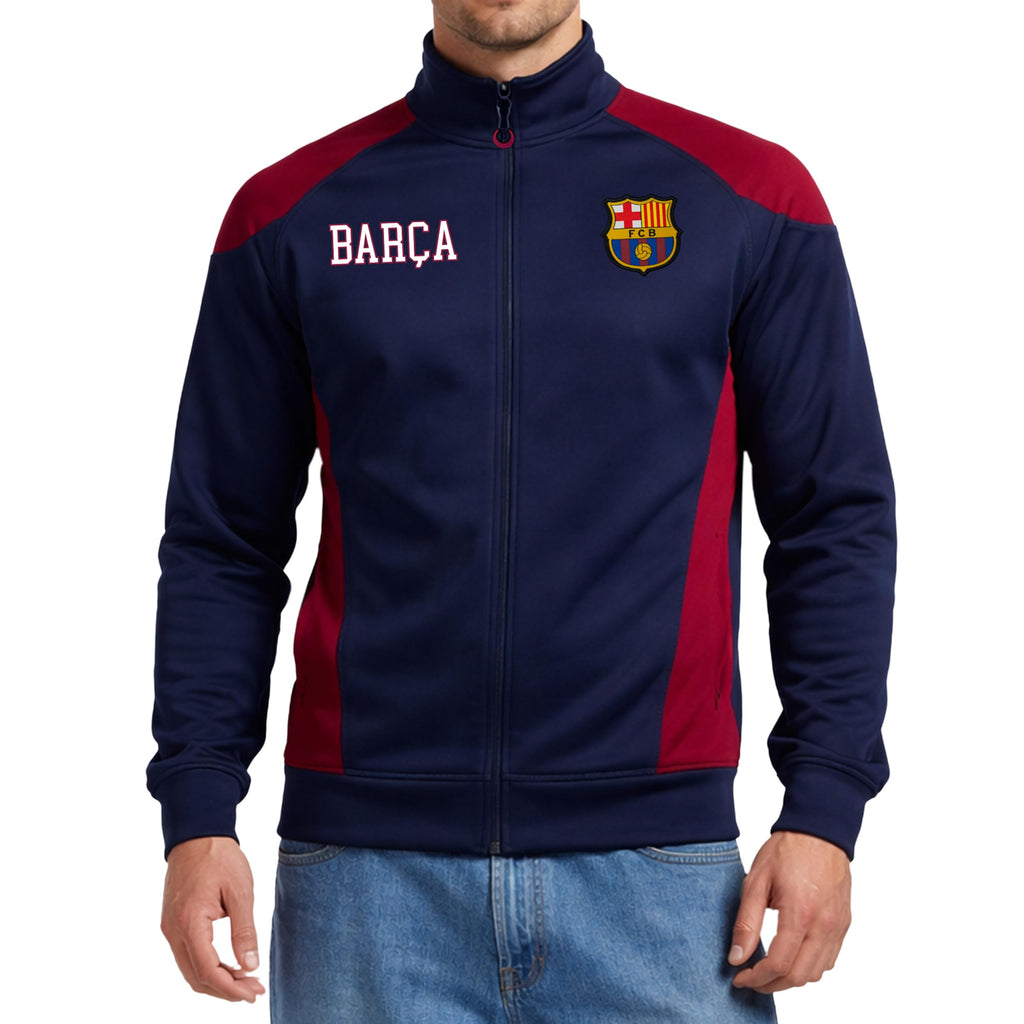 Icon Sports Officially Licensed FC Barcelona Soccer Track Jacket - Unisex Adult