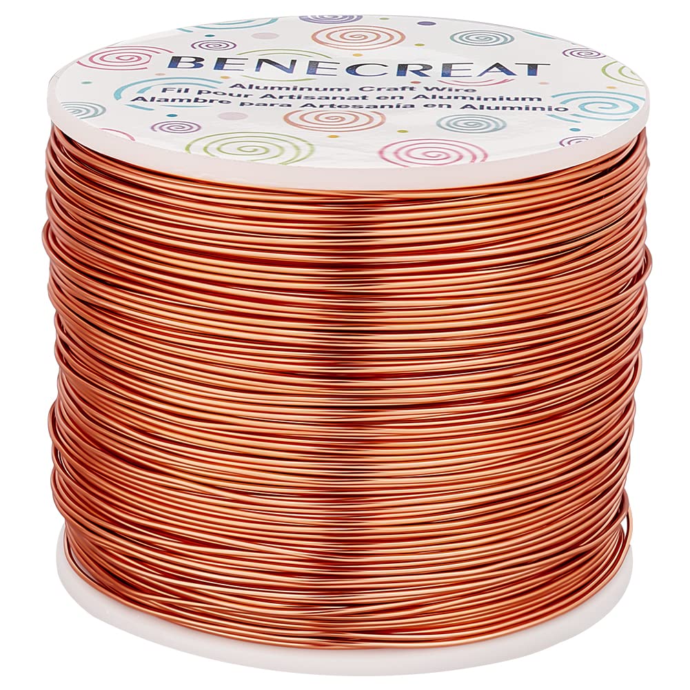 BENECREAT 9 Gauge Jewelry Craft Aluminum Wire 55 Feet Bendable Metal Sculpting Wire for Halloween Craft Floral Model Skeleton Making (Black, 3mm)