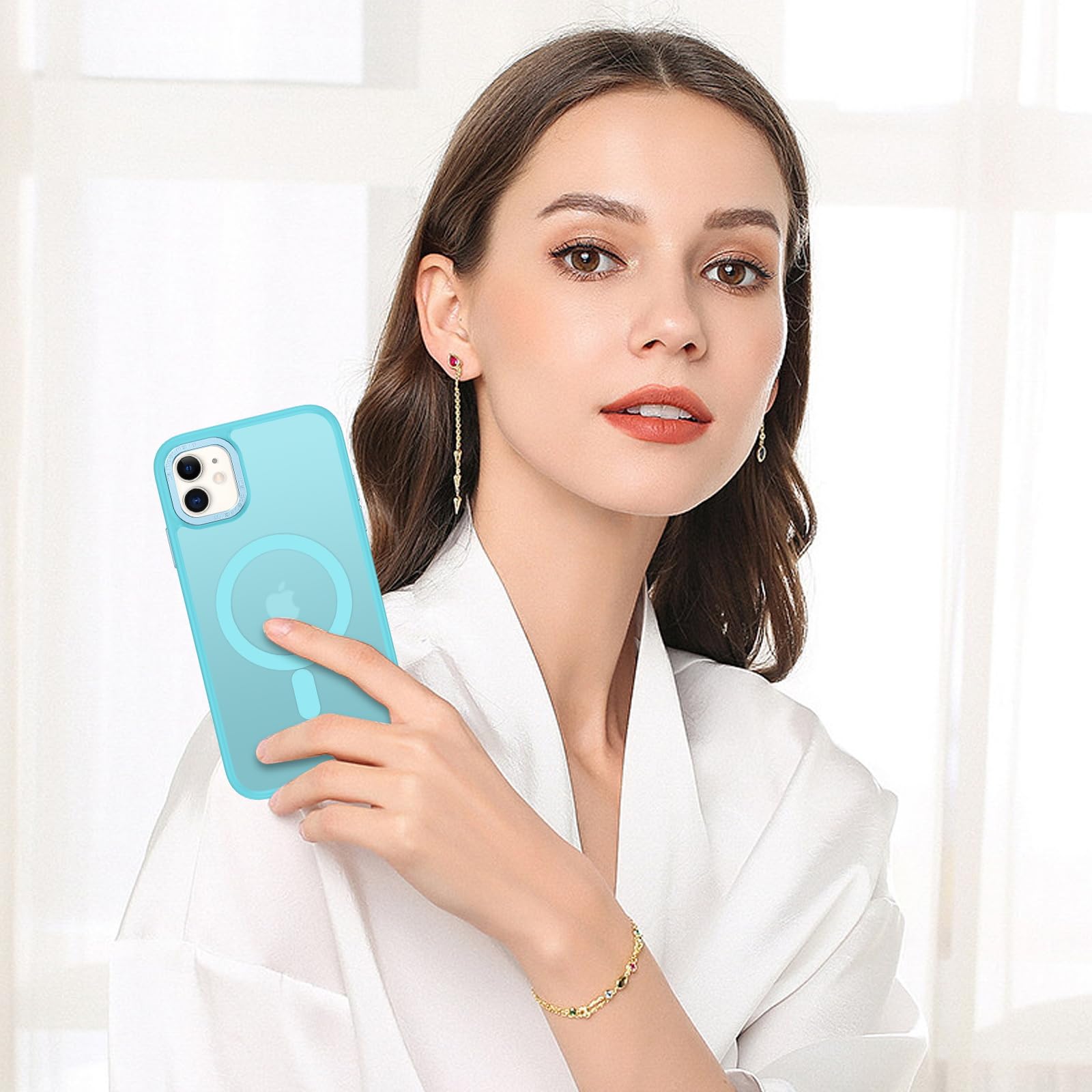 BENTOBEN for iPhone 11 Phone Case, Phone case for iPhone 11 Magnetic Case [Compatible with Mag Safe] Translucent Matte Slim Shockproof Anti-Fingerprint Protective Cover for iPhone 11 6.1’’ Black