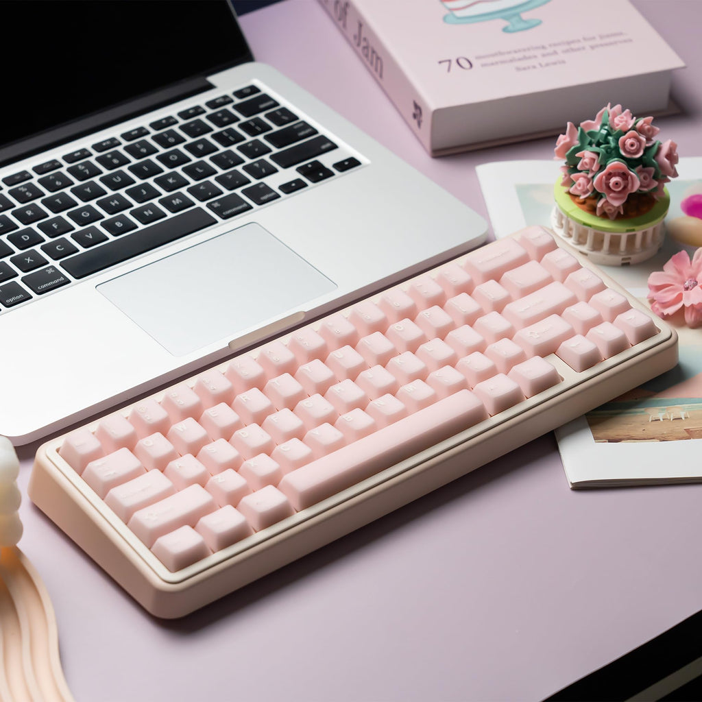 dagaladoo Black Topographic keycaps Double Shot PBT keycaps Shine Through Keyboard Keys Side Printed Key caps Cherry Profile Custom keycap Set for100%, 75%, 65%, 60% US Layout Mechanical Keyboard