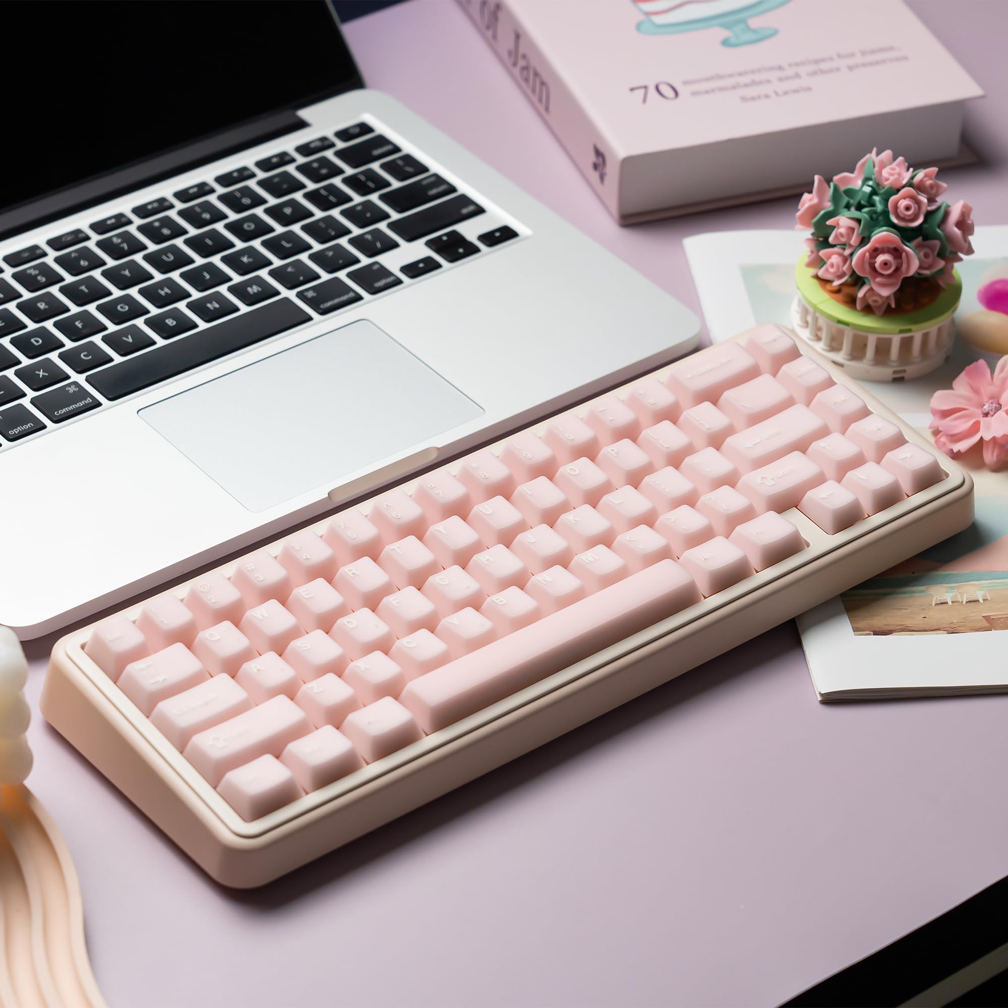 dagaladoo Black Topographic keycaps Double Shot PBT keycaps Shine Through Keyboard Keys Side Printed Key caps Cherry Profile Custom keycap Set for100%, 75%, 65%, 60% US Layout Mechanical Keyboard