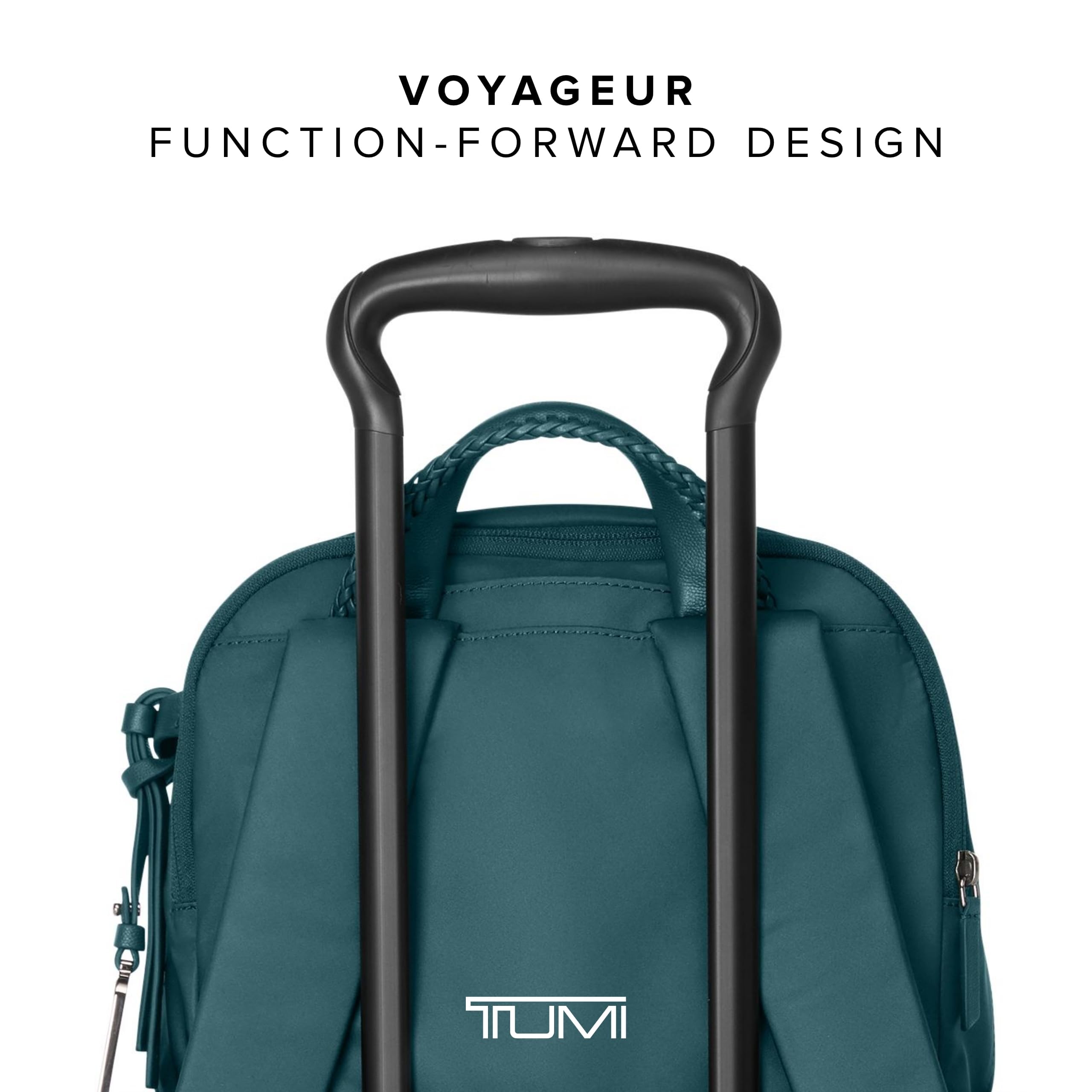 TUMI - Voyageur Celina Backpack - Women's Work and Travel Bag - 16.0" X 10.6" X 6.5" - Holds Up to 16" Laptop - Black & Gold Hardware