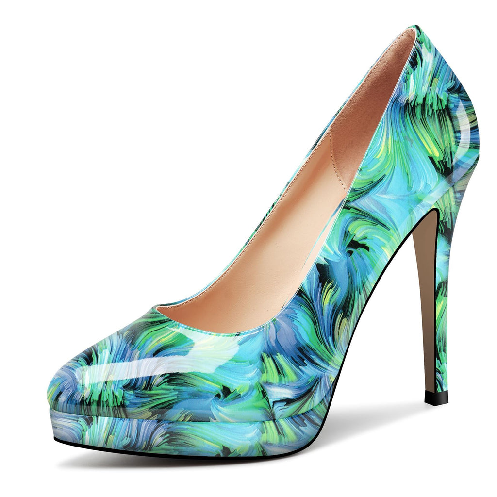 Castamere Womens High Heels Platform Pumps Slip-on Stilettos 12CM Heel Office Dress Shoes