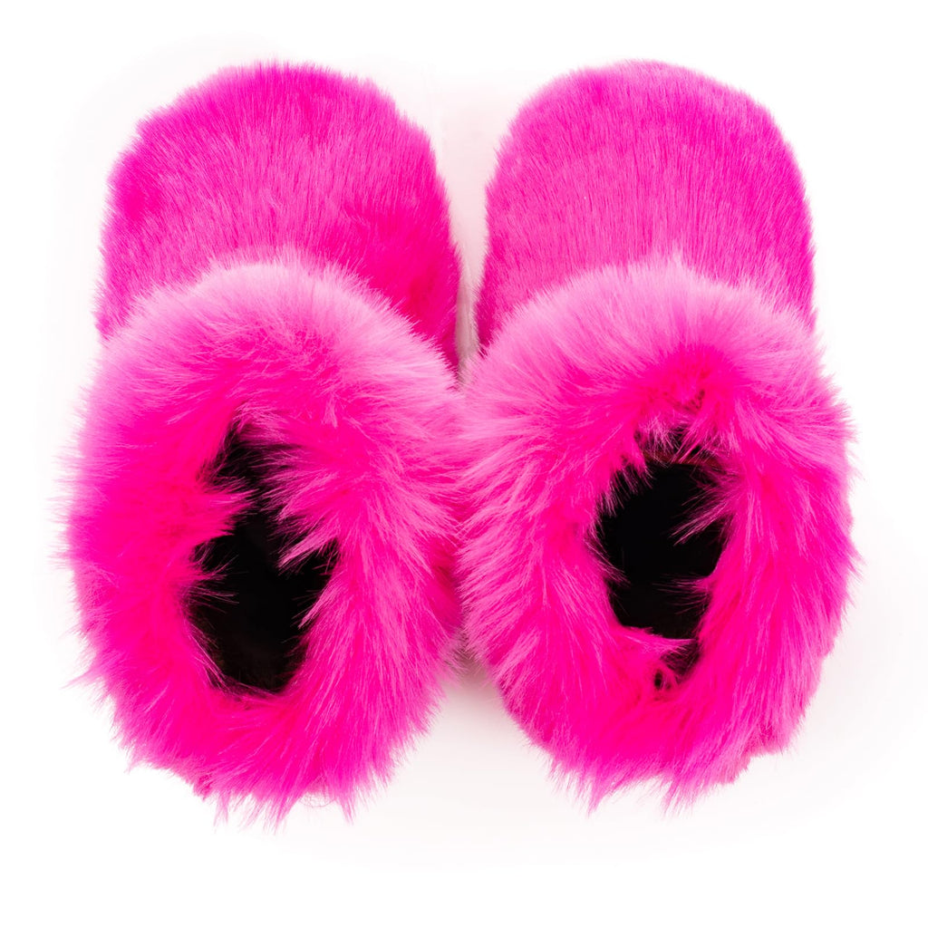 IXU Women's Faux Fur Boot Furry Fluffy Round Toe Suede Snow Winter Women Boots Comfy Plush Warm Short Outdoor Indoor Flat Shoes Mid-Calf Boots